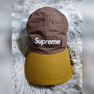 Supreme 5 Panel 2 Tone Brown Tan Hat